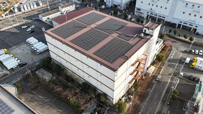 Ｓ様　太陽光設置工事 ・容量 223kw ・設置形態 屋根上 ・用途 自家消費